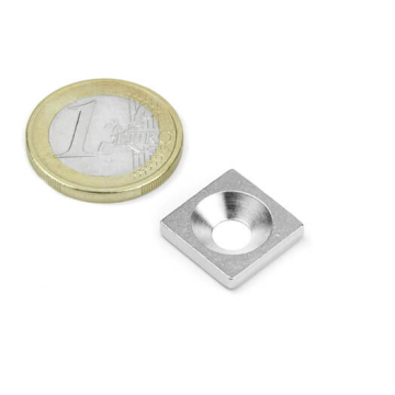 Försänkt metallbas 15x15x3 mm