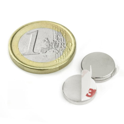 Skivmagnet m/lim 12x2 mm