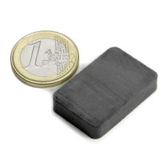 Kubmagnet 30x20x6 mm ferrit
