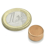 Disc magnet 12x6 mm copper