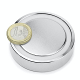 Pottemagnet til pålimning 60x15 mm